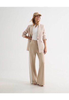Blazer Para Mujer  Color Beige Marca Seven Seven #28400053