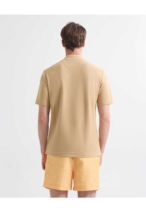 Camisa Para Hombre Manga Corta Cuello Neru Color Camel Marca Seven Seven #45012135