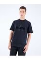 Camiseta Estampado Gamuzado  Para Hombre Negro Seven Seven de Seven Seven