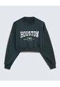 Buzo Crop Houston  Para Mujer Verde Seven Seven de Seven Seven