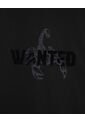 Camiseta Estampado Gamuzado  Para Hombre Negro Seven Seven de Seven Seven