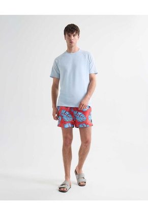 Pantaloneta Para Hombre De Baño Corta Color Rojo Marca Seven Seven #45280077