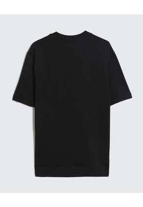 Camiseta Estampado Gamuzado  Para Hombre Negro Seven Seven