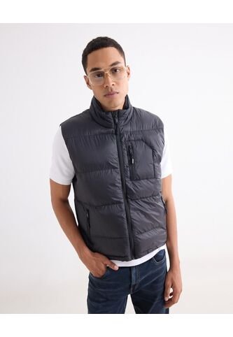 Chaleco Para Hombre Acolchado Color Negro Marca Seven Seven #45250010 Seven Seven