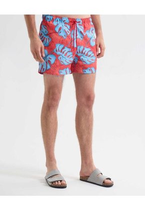 Pantaloneta Para Hombre De Baño Corta Color Rojo Marca Seven Seven #45280077