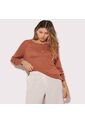 Saco Para Mujer Cuello Redondo Color Terracota Marca Seven Seven #28330609 de Seven Seven