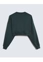 Buzo Crop Houston  Para Mujer Verde Seven Seven de Seven Seven