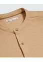 Camisa Para Hombre Manga Corta Cuello Neru Color Camel Marca Seven Seven #45012135 de Seven Seven