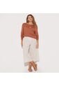Saco Para Mujer Cuello Redondo Color Terracota Marca Seven Seven #28330609 de Seven Seven