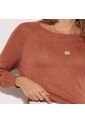 Saco Para Mujer Cuello Redondo Color Terracota Marca Seven Seven #28330609 de Seven Seven