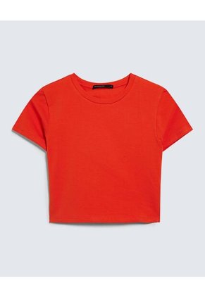 Crop Top Básico  Para Mujer Vino Seven Seven