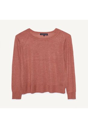 Saco Para Mujer Cuello Redondo Color Terracota Marca Seven Seven #28330609