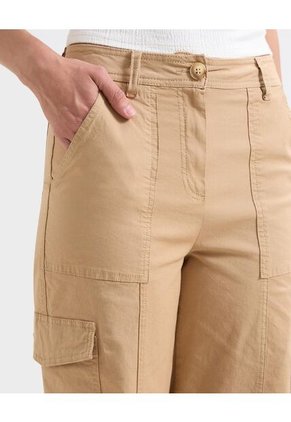 Pantalon Para Mujer  Color Cafe Claro Marca Seven Seven #28071829