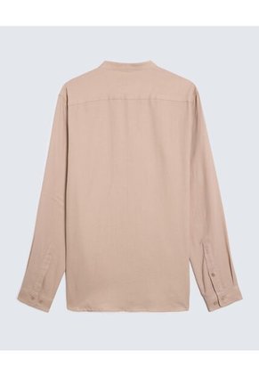 Camisa Para Hombre Manga Larga  Color Beige Marca Seven Seven #45012023