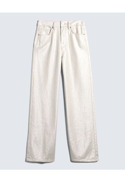 Jeans Wide Leg Tono Claro  Para Mujer Crudo Seven Seven