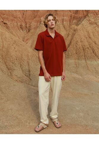 Pantalón Fluido  Para Hombre Beige Seven Seven Seven Seven