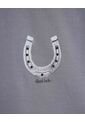 Camiseta Estampado Metalizado Con Taches  Para Mujer Gris Seven Seven de Seven Seven