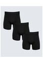 Pack X 3 Bóxer Medio X3 Para Hombre Negro Seven Seven de Seven Seven