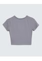 Camiseta Estampado Metalizado Con Taches  Para Mujer Gris Seven Seven de Seven Seven