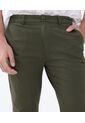 Pantalón Tipo Chino Con Bolsillos  Para Hombre Verde Seven Seven de Seven Seven
