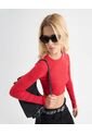 Camiseta Para Mujer Manga Larga Cuello Redondo Color Rojo Marca Seven Seven #28096175 de Seven Seven