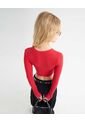 Camiseta Para Mujer Manga Larga Cuello Redondo Color Rojo Marca Seven Seven #28096175 de Seven Seven