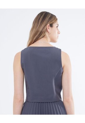 Chaleco Para Mujer  Color Gris Oscuro Marca Seven Seven #28250115