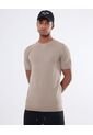 Camiseta En Tricot  Para Hombre Avena Seven Seven de Seven Seven