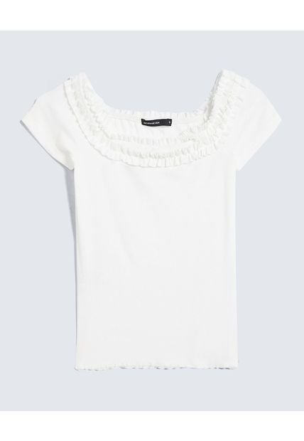 Camiseta Para Mujer Manga Corta Moda Color Crudo Marca Seven Seven #28096334