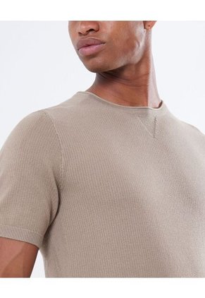 Camiseta En Tricot  Para Hombre Avena Seven Seven