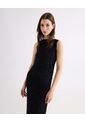 Vestido Maxi Con Pedrería  Para Mujer Negro Seven Seven de Seven Seven