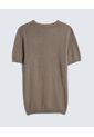 Camiseta En Tricot  Para Hombre Avena Seven Seven de Seven Seven