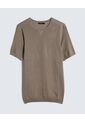 Camiseta En Tricot  Para Hombre Avena Seven Seven de Seven Seven