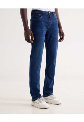 Jean Regular Tono Medio  Para Hombre Azul Seven Seven