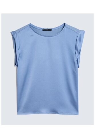 Blusa Satinada  Para Mujer Azul Seven Seven Seven Seven