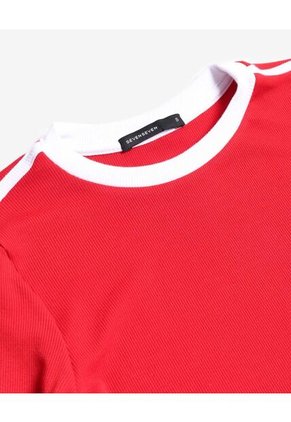 Camiseta Para Mujer Manga Larga Cuello Redondo Color Rojo Marca Seven Seven #28096395
