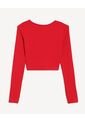 Camiseta Para Mujer Manga Larga Cuello Redondo Color Rojo Marca Seven Seven #28096395 de Seven Seven