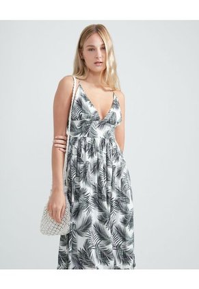 Vestido Para Mujer Manga Sisa Color Cafe Marca Seven Seven #28171242