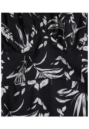 Vestido Maxi Estampado  Para Mujer Negro Seven Seven