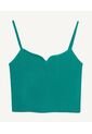 Crop Top Para Mujer Manga Sisa Color Verde  Marca Seven Seven #28095375 de Seven Seven