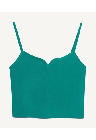 Crop Top Para Mujer Manga Sisa Color Verde  Marca Seven Seven #28095375 Seven Seven