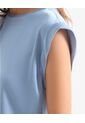 Blusa Satinada  Para Mujer Azul Seven Seven de Seven Seven