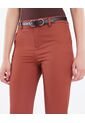 Pantalón Chino Con Cinturón  Para Mujer Terracota Seven Seven de Seven Seven
