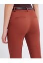 Pantalón Chino Con Cinturón  Para Mujer Terracota Seven Seven de Seven Seven