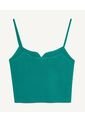 Crop Top Para Mujer Manga Sisa Color Verde  Marca Seven Seven #28095375 de Seven Seven