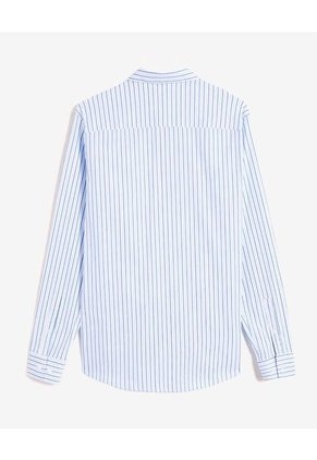 Camisa Cuello Gales  Para Hombre Azul Seven Seven