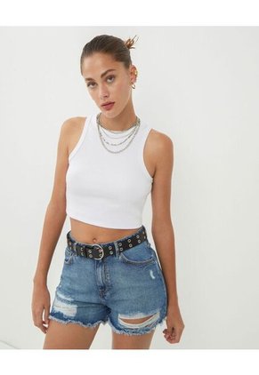 Camiseta Para Mujer Manga Sisa Color Blanco Marca Seven Seven #28094738