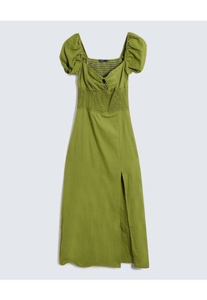 Vestio Maxi Con Cut Out Para Mujer Verde Seven Seven