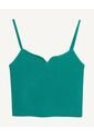 Crop Top Para Mujer Manga Sisa Color Verde  Marca Seven Seven #28095375 de Seven Seven