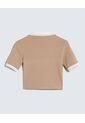 Camiseta Para Mujer Manga Corta Color Beige Marca Seven Seven #28096154 de Seven Seven